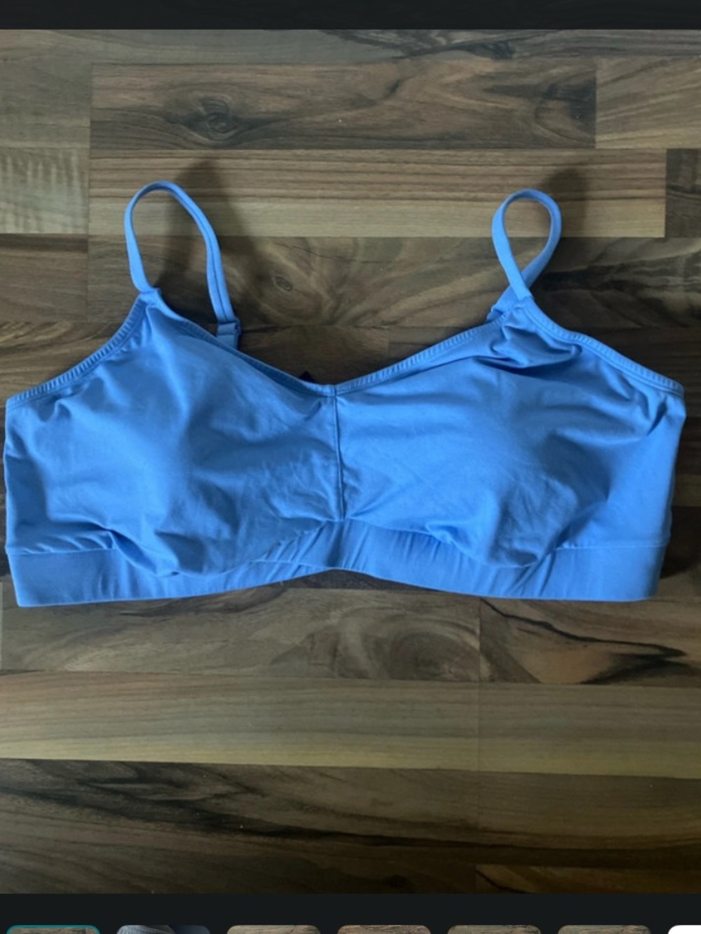 Torrid Blue Crossover lightly lined Heather bralette bra womens Sz 3